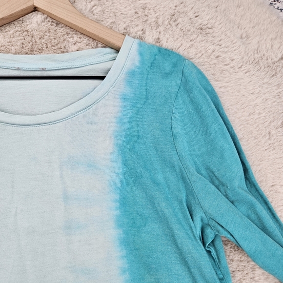 LOGO by Lori Goldstein Fade-Out Tie-Dye Long Sleeve Top US Medium - Picture 4 of 11